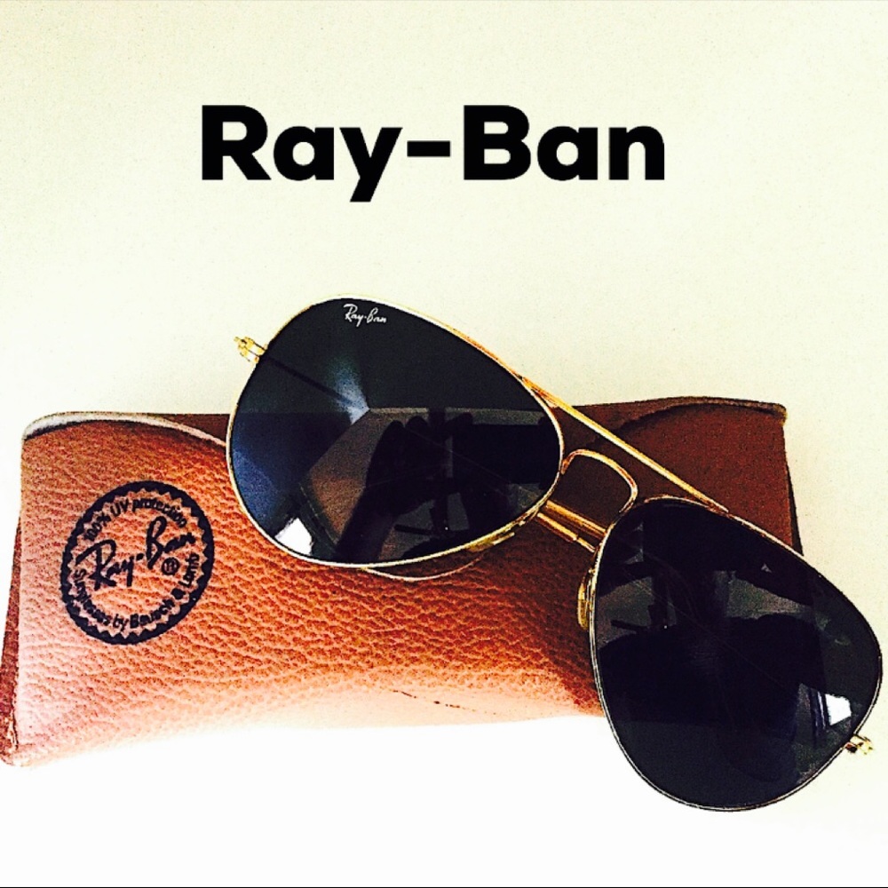 Ray Ban Gold Sunglasses Frames. L0205.